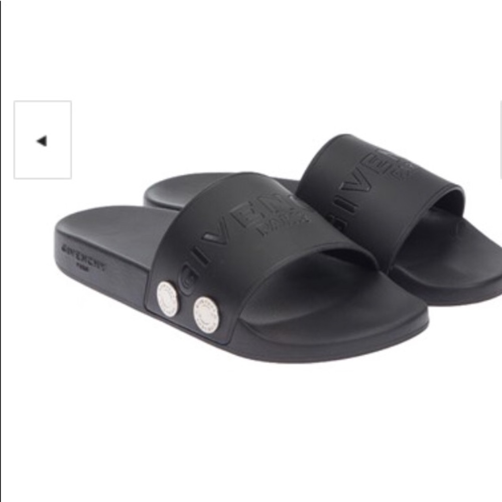 Authentic Givenchy Logo Slides with Buttons